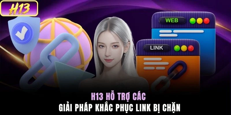 H13 hỗ trợ các giải pháp khắc phục link bị chặn