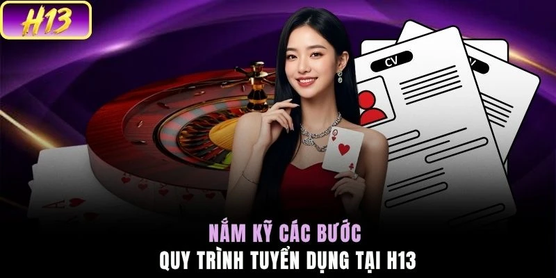 Nắm kỹ các bước quy trình tuyển dụng tại H13